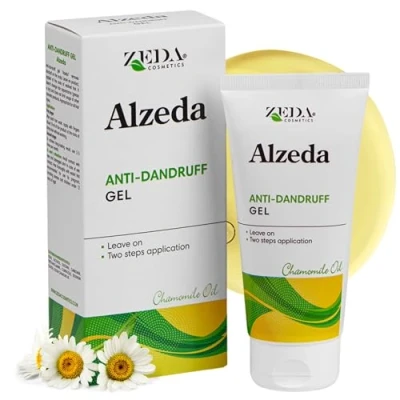 Abbildung von ALZEDA Anti Schuppen Gel 100 ml mit Selendisulfid und Kamillenöl bei gereizter Kopfhaut seborrhoischer Dermatitis Salbe gegen trockene fettige Kamillenextrakt