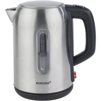 Abbildung von KORONA Wasserkocher Edelstahl Wasslerkocher 20350, 1,7 l, 2200 W, Edelstahl, 360 Grad drehbar, Liter, Überhitzungsschutz
