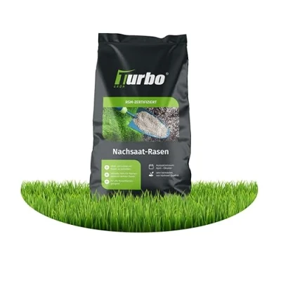 Abbildung von Rasensamen Nachsaat 250m², schnellkeimend, Grassamen, Rasen Nachsaat, Ideal gegen Lücken, Frühjahr und Herbst, Turbo RSM Qualität, Turbogrün