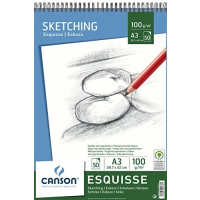 Abbildung von Canson Pad Graduate Sketching A3 96 g Skizzenbuch