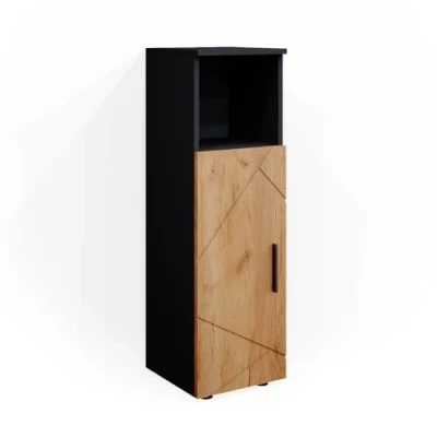 Abbildung von Vicco Midischrank Irma, Anthrazit/Eiche, 30 x 95 cm