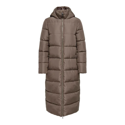 Abbildung von ONLY Onlanna LONG HOOD Puffer COAT Wintermantel, Damen, Größe: XXL, Walnut