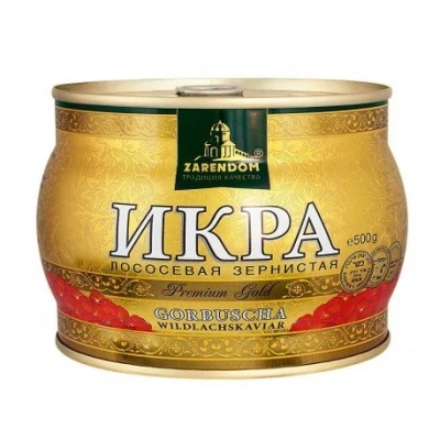 Abbildung von Kaviar Zarendom Gorbuscha Lachskaviar Premium Gold 400 g roter caviar икра