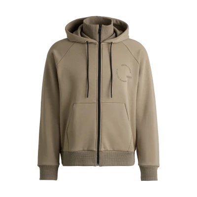 Abbildung von BOSS Snuggel Sweatjacke, Herren, Größe: Medium, Light pastel green