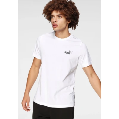 Abbildung von Puma ESS Small LOGO TEE Tshirt basic, Herren, Größe: Medium, white