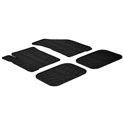 Abbildung von Gledring 0143 Fußmattensatz Gummi vorne und hinten 4 schwarz 750mm 550mm FIAT: Freemont