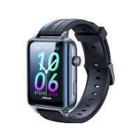 Abbildung von Joyroom JR FT6 Fit Life Smartwatch, Dunkelsilbernes Gehäuse mit schwarzem Armband