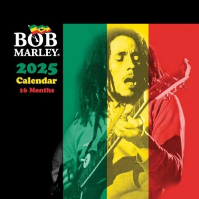 Abbildung von Bob Marley 2025 Offizieller Wandkalender, quadratisch, 30 x cm, legendäre Reggae Ikonenkunst, 12 Monats Planer, perfekt für Fans, stilvolle Sammleredition, ideale Heim oder Bürodekoration