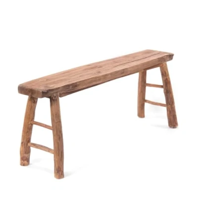 Abbildung von DESIGN DELIGHTS Sitzbank HOLZBANK &quot;MALU 130&quot;, Teakholz, 130 cm, Baumkante