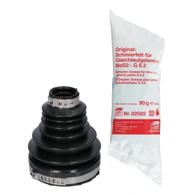 Abbildung von FEBI BILSTEIN 181599 Achsmanschette getriebeseitig, Vorderachse links, rechts thermoplastische Polyester Elastomere