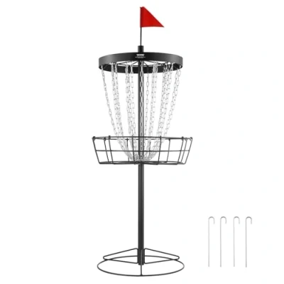 Abbildung von VEVOR GL8001 Discgolf Korb, Schwarz, 24 Cha