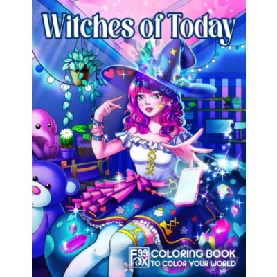 Abbildung von Witches of Today Coloring Book: A Collection Beautiful Witch Illustrations in Modern Style, Magical Pages for Adults Women Girls to Relaxation and Express Creativity