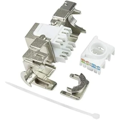 Abbildung von Logilink NK4016 RJ 45 Edelstahl Drahtverbinder (RJ 45, Edelstahl, Cat6a, S/UTP (STP), 22/26, 17,2 mm)