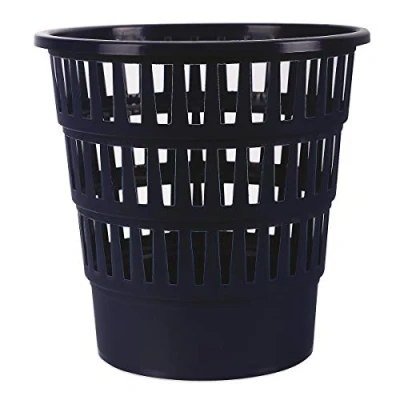 Abbildung von Office Products 19053621 03 Abfallkorb Papierkorb 16 Liter Kunststoff Mülleimer Design Für Büro Küche Stabil Ökologisches PP Produkt Rissbeständig 1 Stück Nachtblau Maße: 30,8 x 31 30,8cm
