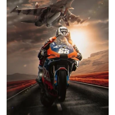 Abbildung von Kuchenaufleger für Cupcakes und mit Motiv Moto GP 2024, Cake Design, Cupcake Topper, essbare Scheiben, glutenfrei (Generic, 2)