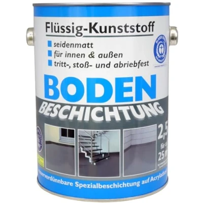 Abbildung von Wilckens Flüssig Kunststoff Bodenbeschichtung LF, 2,5 l, RAL 7016 Anthrazitgrau