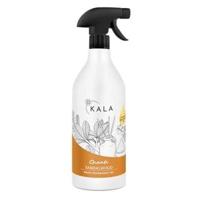 Abbildung von KALA Lufterfrischer Duftölspray CHANTI, Raumspray mit Geruchsneutralisation, Raumduft Spray Hält bis zu 48h, Air Freshener Aktiv Neutralisator Duft Sandelbaum, 1000ml
