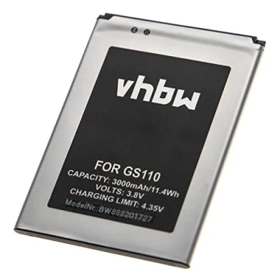 Abbildung von vhbw passend für Gigaset GS110 Mobilfunk (3000 mAh, 3,8 V, Li Ion) Smartphone Akku Ion 3000 mAh (3,8 V)