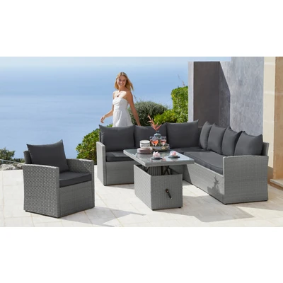 Abbildung von MERXX Gartenlounge Set &quot;Chicago&quot;, für 6 Personen geeignet, Stahl, Inkl. Auflagen