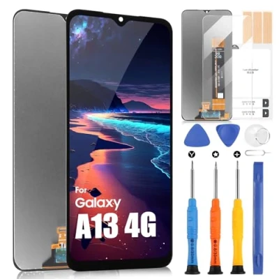Abbildung von für Samsung Galaxy A13 4G A135F A137F LCD Display SM 6,6&quot; Ersatz Touchscreen Digitizer Assembly mit Reparaturset, Schwarz