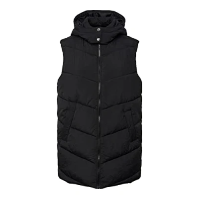 Abbildung von Pieces Pcjamilla Short Puffer Weste, Damen, Größe: Medium, Black
