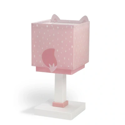 Abbildung von Dalber Kinder Tischlampe Nachttischlampe kinderzimmer Little Fox Fuchs Tiere Rose, 64581, E14