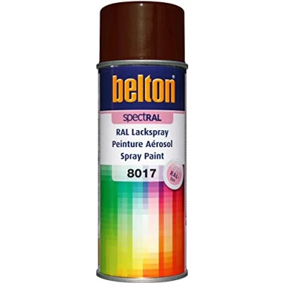 Abbildung von belton spectRAL Lackspray RAL 8017 schokoladenbraun, glänzend, 400 ml Profi Qualität