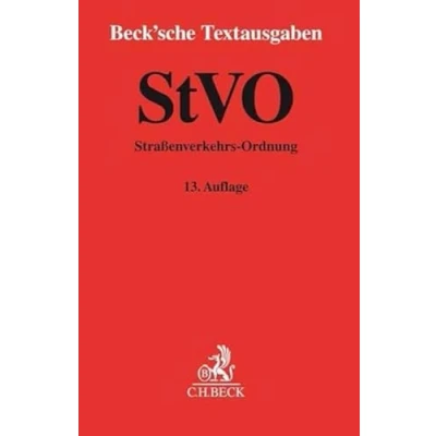 Abbildung von StVO: Straßenverkehrs Ordnung Rechtsstand: 1. November 2017 (Beck&#039;sche Textausgaben)