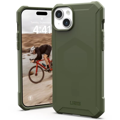 Abbildung von Apple iPhone 15 Plus Hülle MagSafe Silikon UAG Soft Case/Backcover Handyhülle Grün Shockproof/Stoßfest