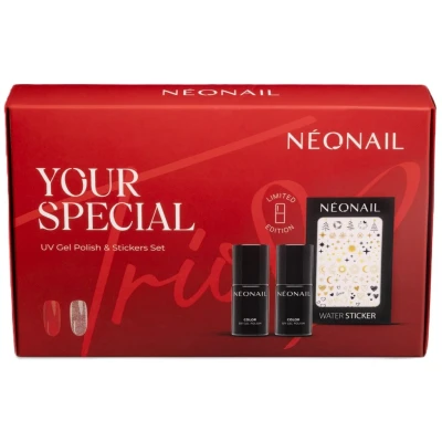 Abbildung von Neonail UV Nagellack und Sticker Set Your Special Trio Weihnachtsset Maniküre Shellac Gel Nägel Nail Polish Farben 2x7,2ml Nagelsticker