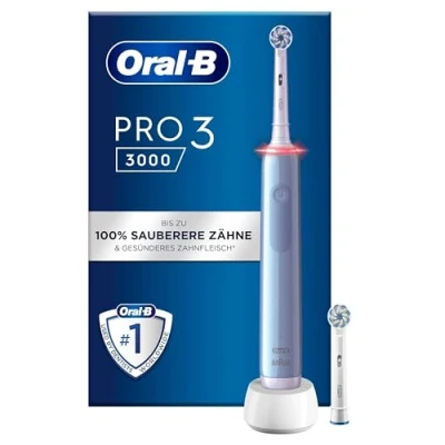 Abbildung von Oral B Oralb Elektrische ZAHNBÜRSTE PRO 3 Sensitive Clean Blue Zahnbürste, Größe: One Size,