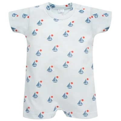 Abbildung von Pinokio Romper Sailor, 100% Baumwolle, Blau, Jungen 62 86 (74)