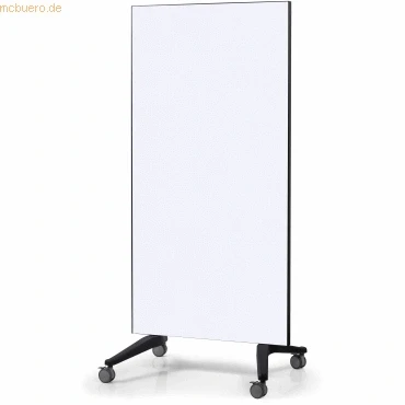 Abbildung von Legamaster 7 105100 Mobile Glasboard, doppelseitige Glas Magnettafel auf Rollen, 90 x 195 cm, weiß