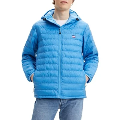 Abbildung von Levi&#039;s Presidio PKBL JKT ALL Aboard Daunenjacke, Herren, Größe: XL, Blues