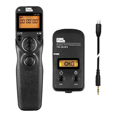 Abbildung von Pixel Kabelloser Timer Fernauslöser TW283 S2 Funk Fernbedienung Drahtauslöser Kompatibel mit Sony a1 a9 a7 a7R a7S a6600 a6500 a6400 a6300 a6100 a6000 a5000 RX100II RX10 RX0 a68 ZV 1 HX99 HX400 QX1