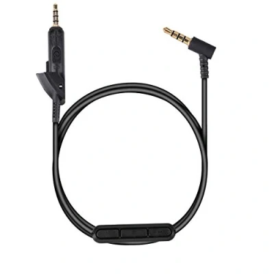 Abbildung von kwmobile Kopfhörerkabel für Bose QuietComfort 15 Ersatz Kabel 150 cm Mikrofon Lautstärkeregler 3.5mm Klinke