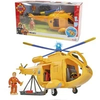 Abbildung von SIMBA Spielzeug Hubschrauber Wallaby II Feuerwehrmann Sam mit Figur, Licht Sound Helikopter Spielset