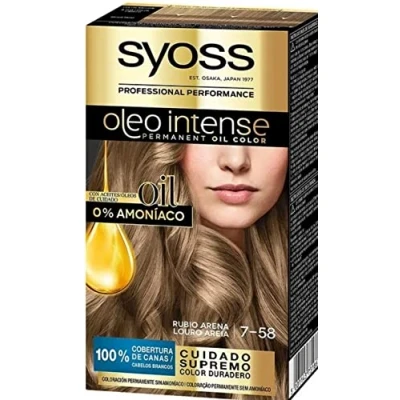 Abbildung von SYOSS Öl Intense Permanente Färbung Ohne Ammoniak Ton 7.58 Blond Sand 2 Stück