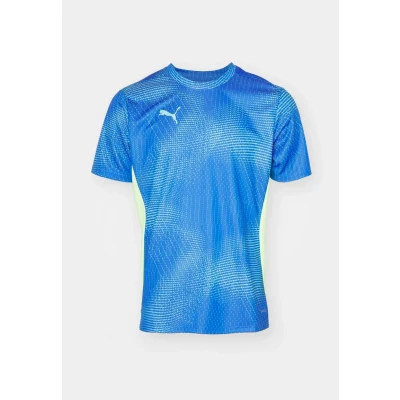 Abbildung von Puma Individualfinal Sport Tshirt, Herren, Größe: Small, Bluemazing/fizzy apple