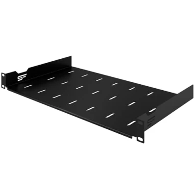 Abbildung von Stalflex Server Fachboden 19 Zoll 1U 270mm Serverschrank Hergestellt aus Hochbelastbarer Stahl Universelles Belüftetes Rackmontage Kragarmtablett