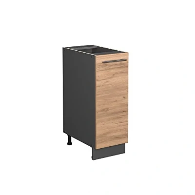 Abbildung von Vicco Apothekerschrank Fame Line, Goldkraft Eiche/Anthrazit, 30 cm ohne Arbeitsplatte