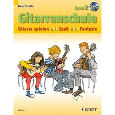 Abbildung von Gitarrenschule: Gitarre spielen mit Spaß und Fantasie Neufassung. Band 2. Gitarre. (Kreidler Gitarrenschule, 2)