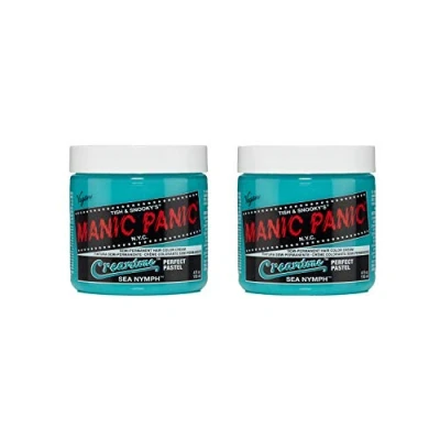 Abbildung von Manic Panic Sea Nymph Pastel Classic Creme, Vegan, Cruelty Free, Green Semi Permanent Hair Dye 2 x 118ml