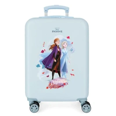 Abbildung von Disney Frozen Die Eiskönigin Nature is magical Kabinenkoffer Blau 37x55x20 cms Hartschalen ABS Kombinationsschloss 32L 2,5Kgs 4 Doppelräder Handgepäck