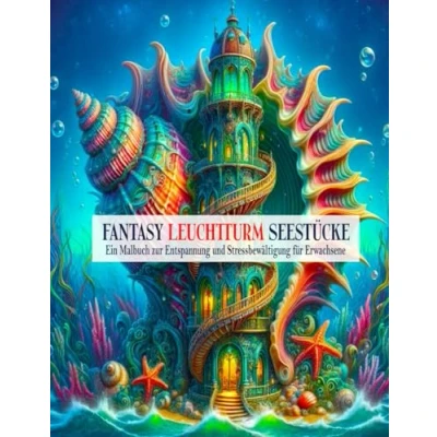 Abbildung von Fantasy Leuchtturm Seestücke: Ein Malbuch zur Entspannung und Stressbewältigung für Erwachsene