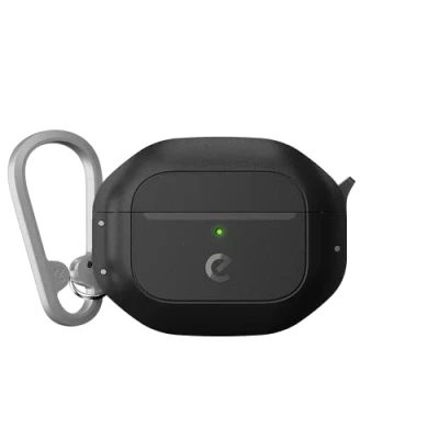Abbildung von KeyBudz ElementProof für AirPods 3 Case mit Schloss, vollständig wasserdichtes 3. Generation Case, robuster Schutz, Hartschalenhülle, Karabiner Gen Carbon Black Schwarz