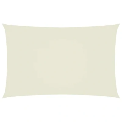 Abbildung von vidaXL Sonnensegel Wasserfest Sonnenschutz Windschutz Sonnendach UV Schutz Garten Terrasse Balkon Oxford Gewebe Rechteckig 5x8m Creme