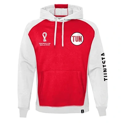 Abbildung von FIFA Herren Offizieller World Cup 2022 Overhead Hoodie Kapuzen Sweatshirt, Weiß, S