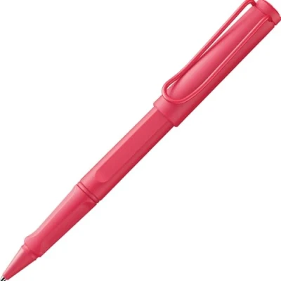 Abbildung von Lamy safari sunset Tintenroller zeitlos klassicher Stift mit ergonomischem Griff &amp; Strichbreite M Gehäuse aus robustem ASA Kunststoff Tintenrollermine 63 in schwarz