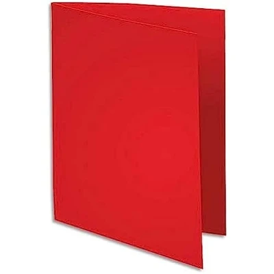 Abbildung von Exacompta 340012E Packung mit 100 Aktendeckel Super, 180g, ideal für Archivierung, 1 Pack, rot